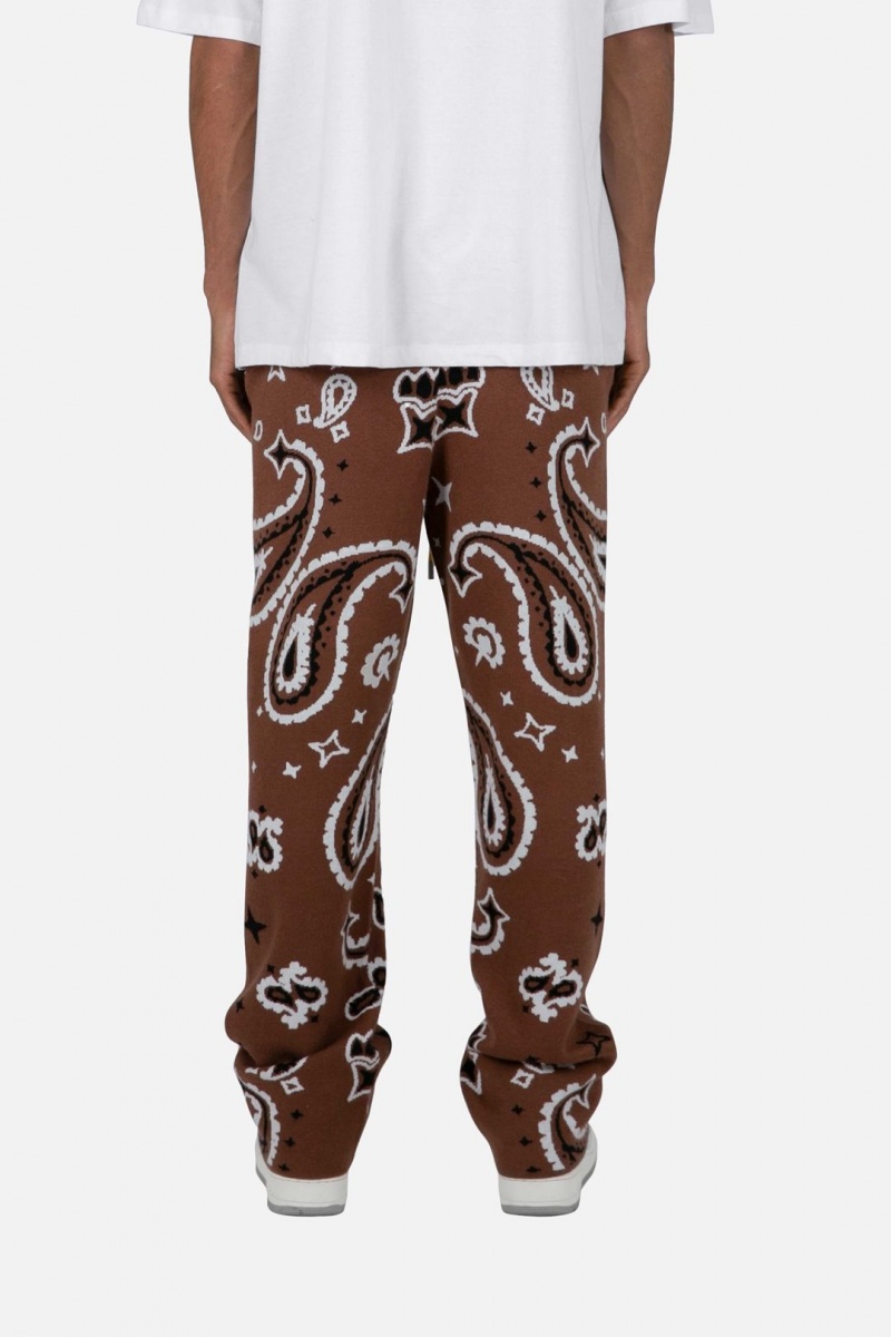 Pantalon Survêtement Mnml Paisley Knit Sweatpants Marron  | ZBD-2627561