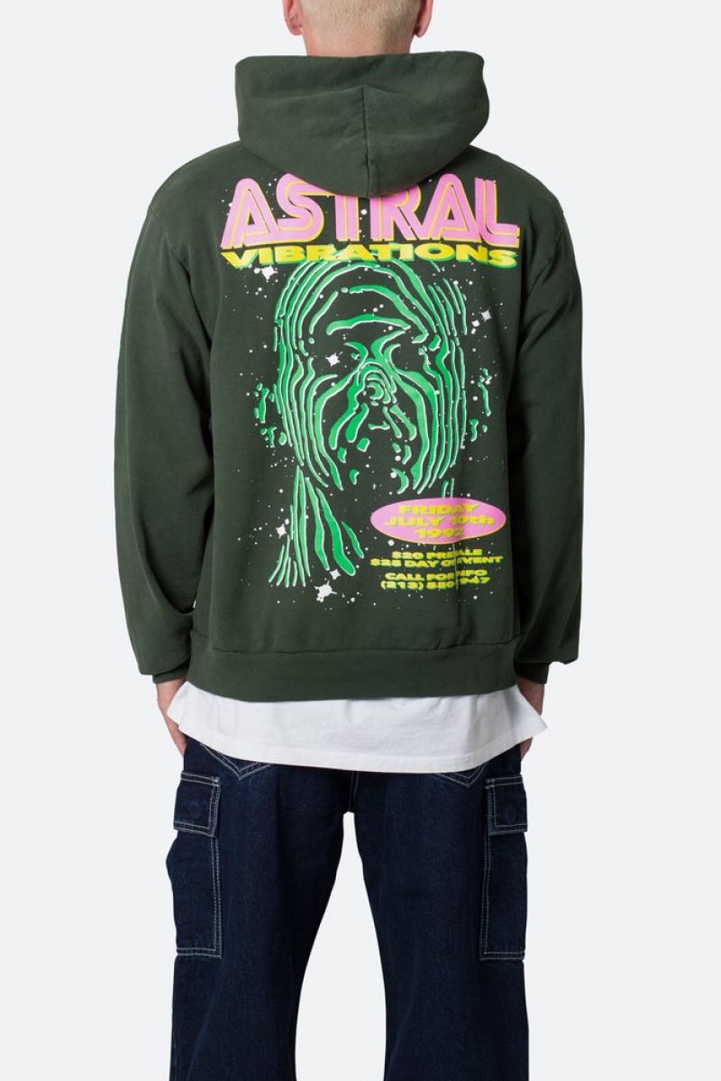 Hoodies Mnml Astral Vibrations Hoodie Ivy  | GJJ-7942912