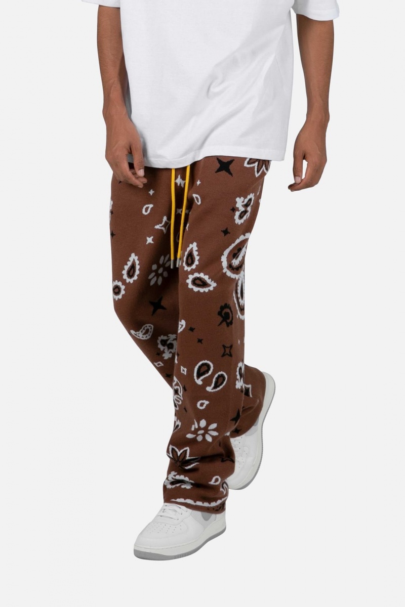 Pantalon Survêtement Mnml Paisley Knit Sweatpants Marron  | ZBD-2627561