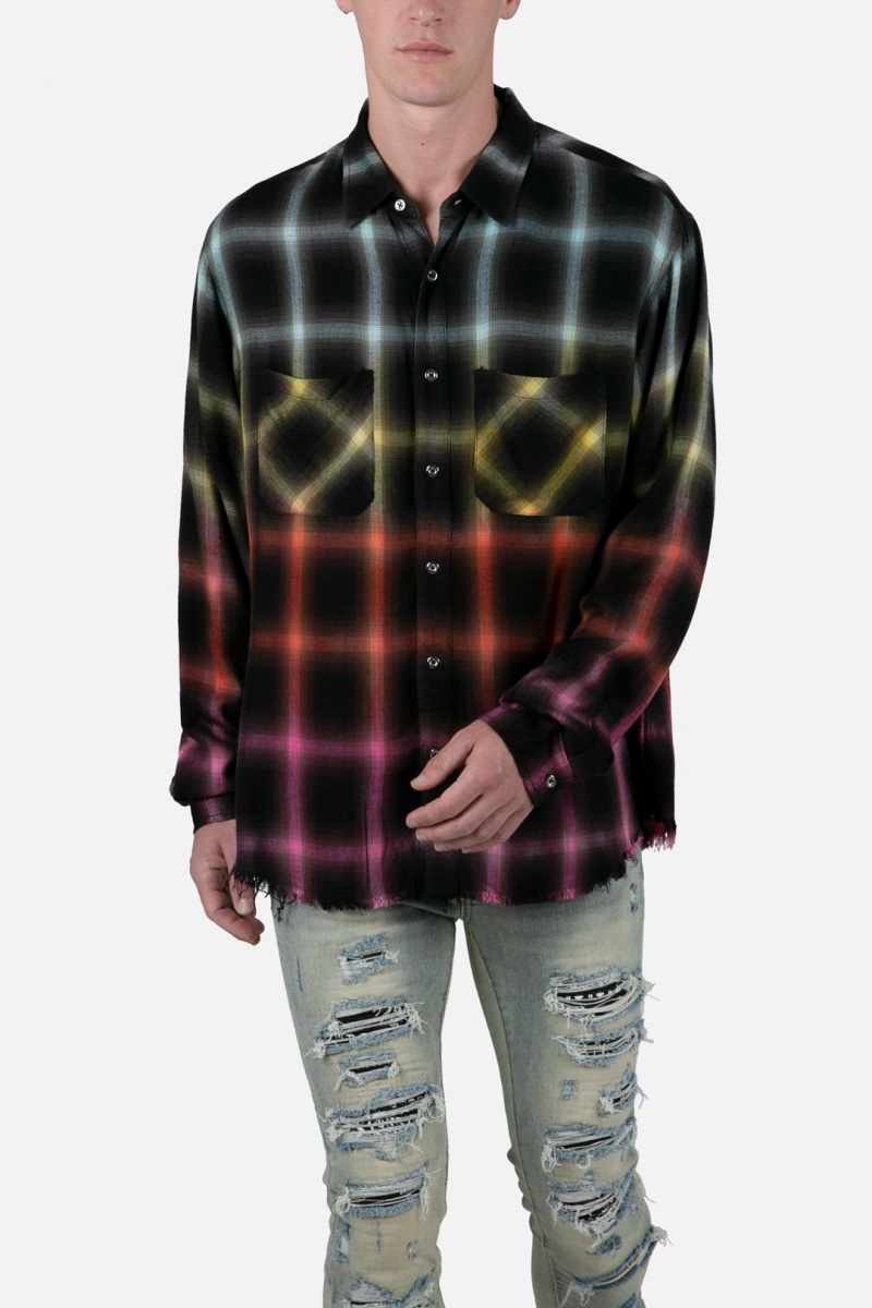 Chemises Mnml Ombre Flannel Shirt Multi Homme | AJE-1488394