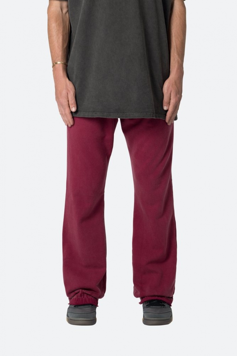 Pantalon Survêtement Mnml Washed Flare Sweatpants Magenta  | FWR-9980391