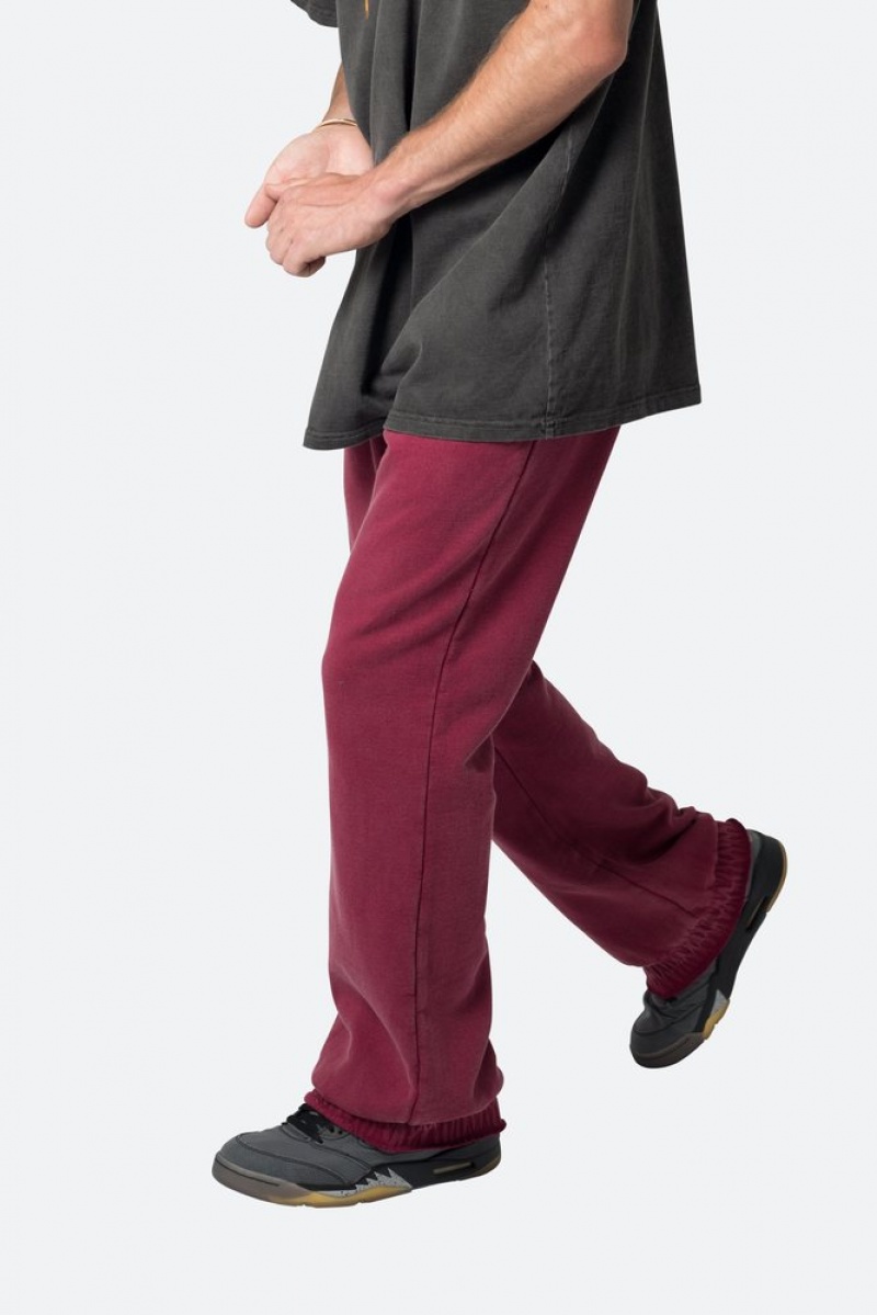 Pantalon Survêtement Mnml Washed Flare Sweatpants Magenta  | FWR-9980391