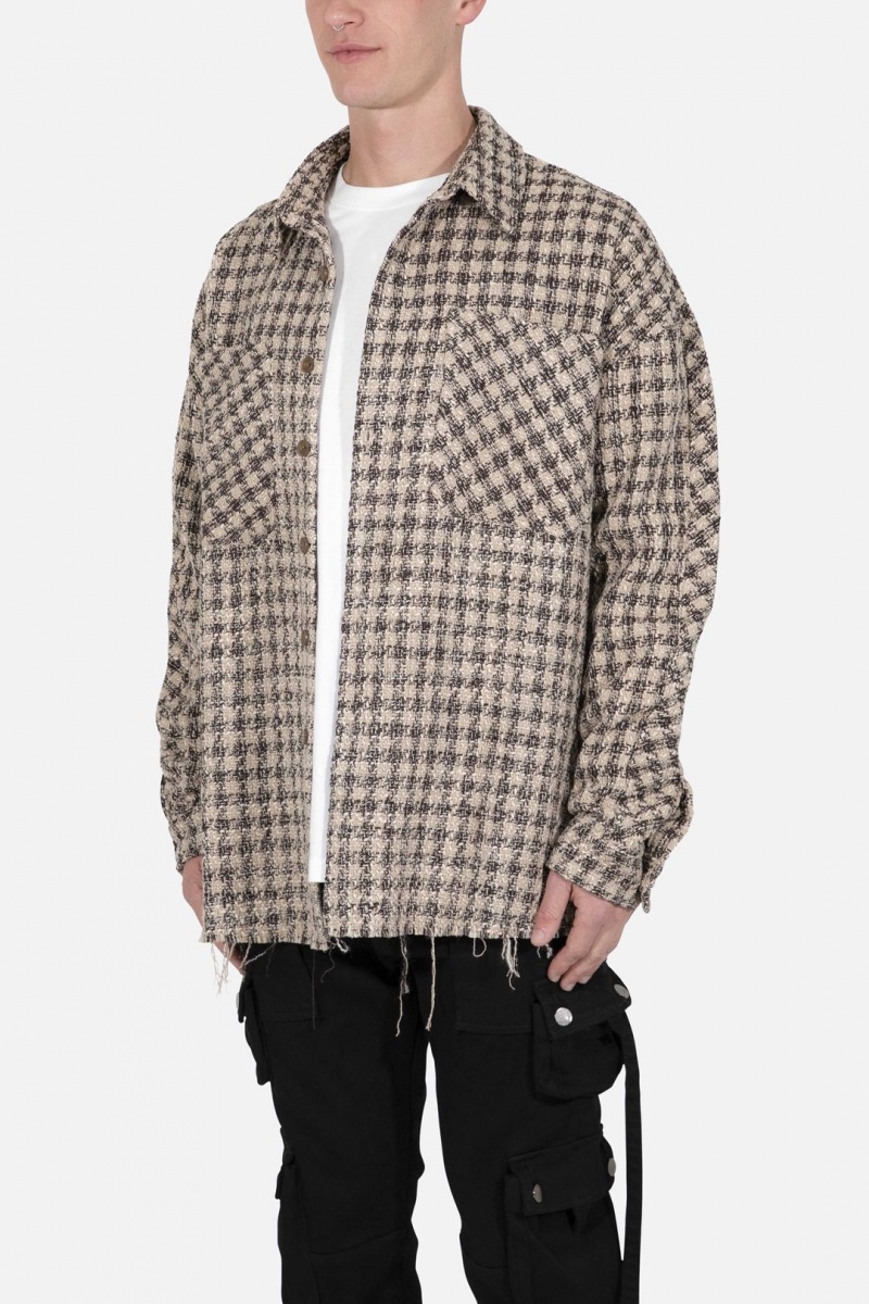 Chemises Mnml Heavyweight Woven Flannel Marron Homme | RFB-6296467