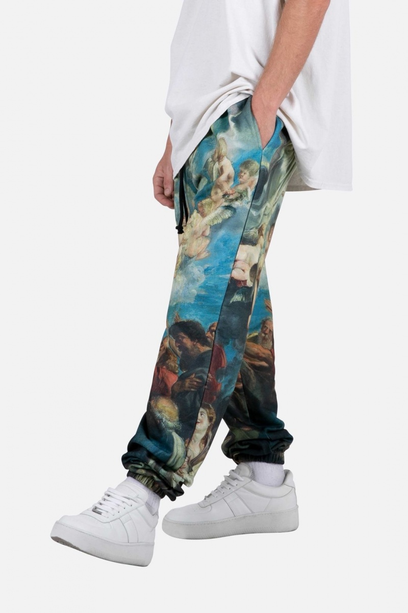 Pantalon Survêtement Mnml Renaissance Sweatpants Blue/Multi  | QZQ-9018633