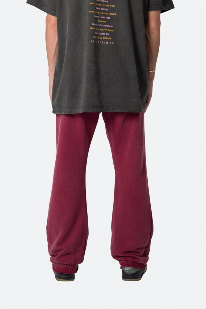 Pantalon Survêtement Mnml Washed Flare Sweatpants Magenta  | FWR-9980391