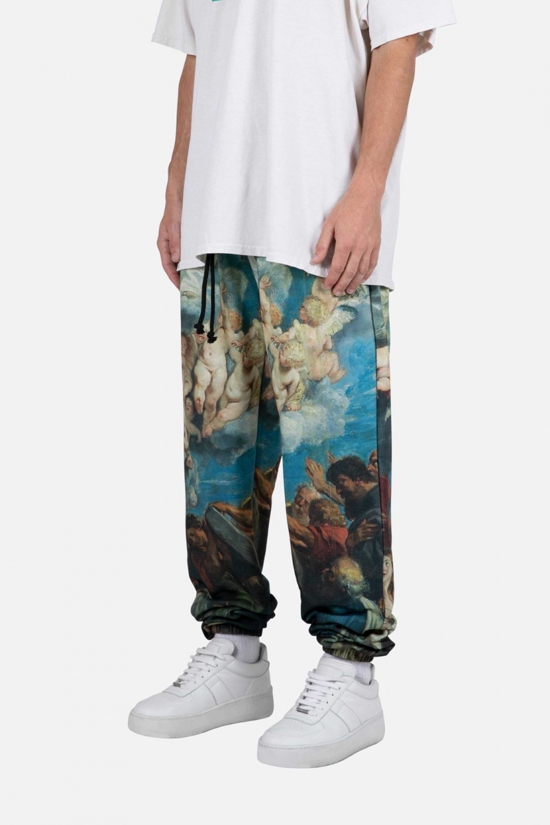 Pantalon Survêtement Mnml Renaissance Sweatpants Blue/Multi  | QZQ-9018633