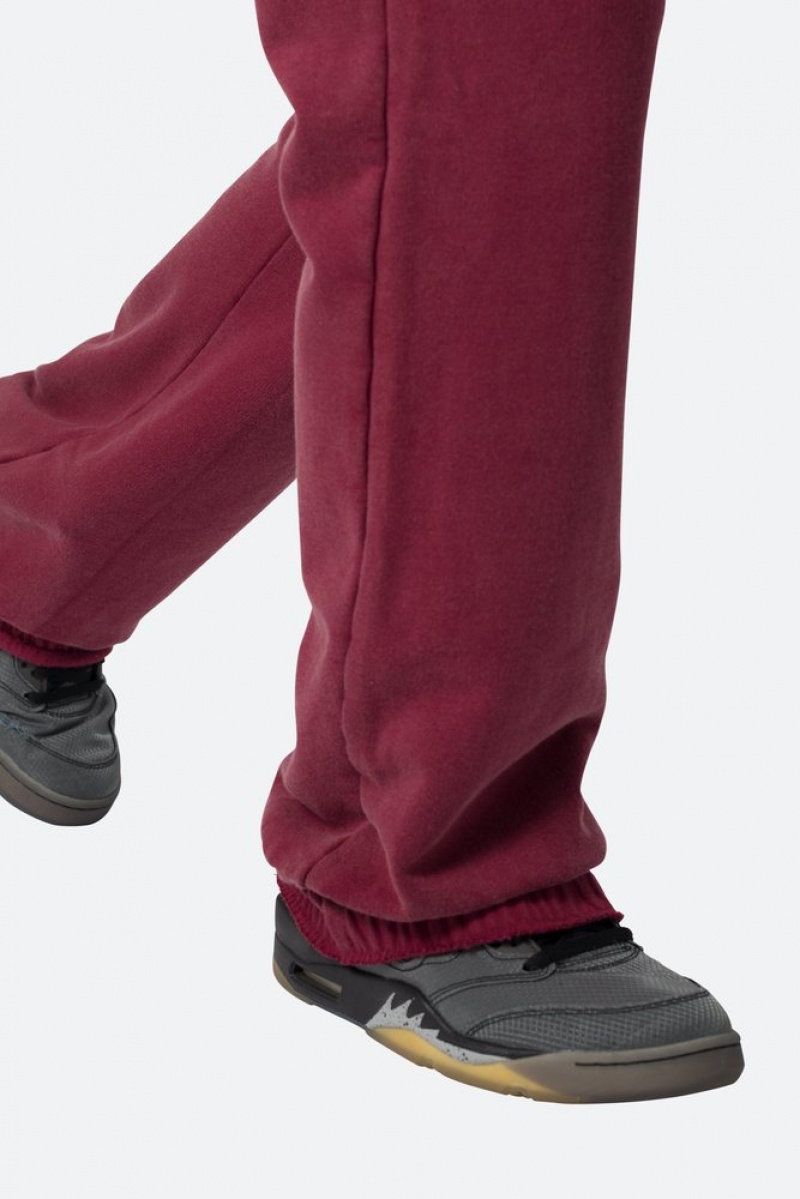 Pantalon Survêtement Mnml Washed Flare Sweatpants Magenta  | FWR-9980391