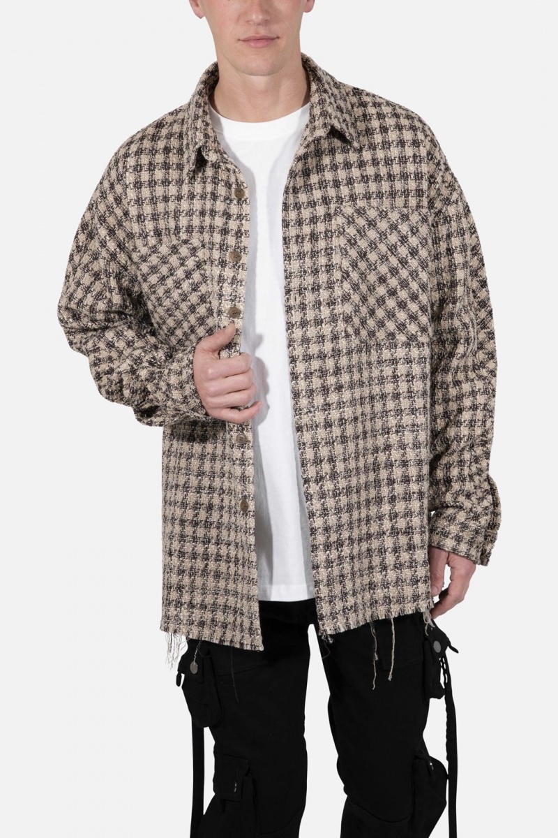 Chemises Mnml Heavyweight Woven Flannel Marron Homme | RFB-6296467