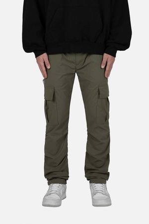 Cargos Mnml Cropped Baggy Cargo Vert  | QQS-4026301