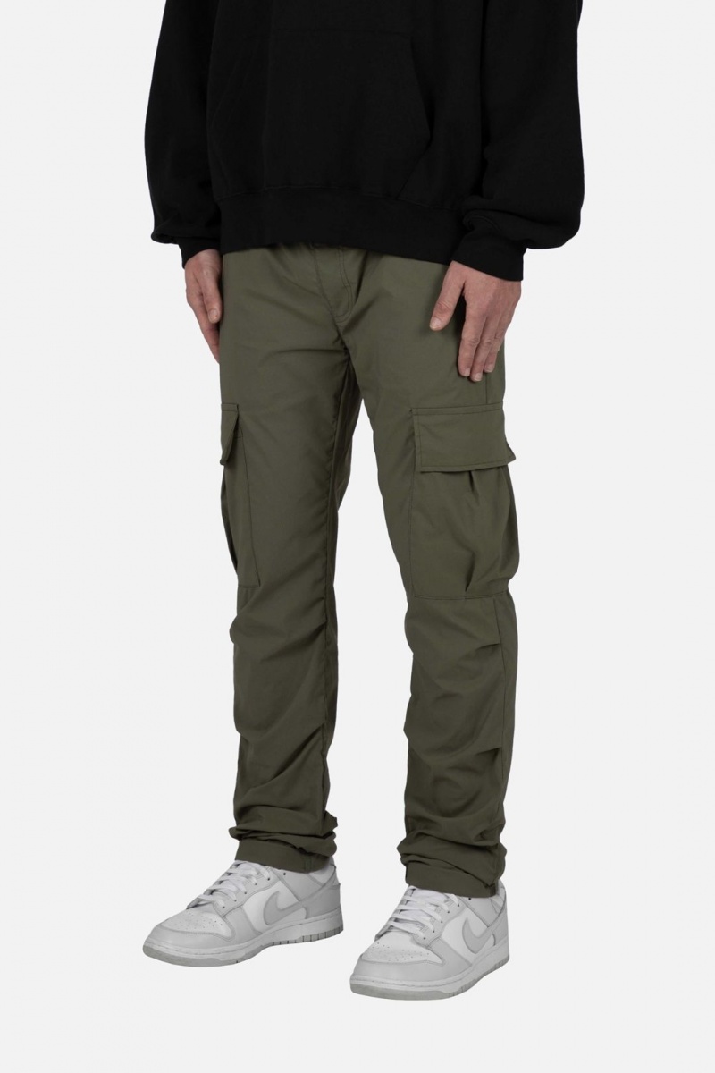 Cargos Mnml Cropped Baggy Cargo Vert  | QQS-4026301