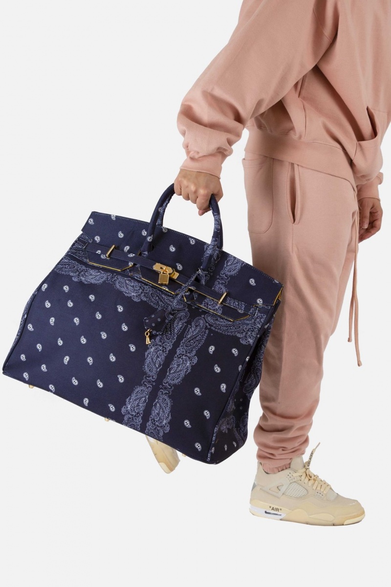 Sacs Mnml Bandana Weekend Bag Bleu Marine Foncé Homme | HRU-5578134