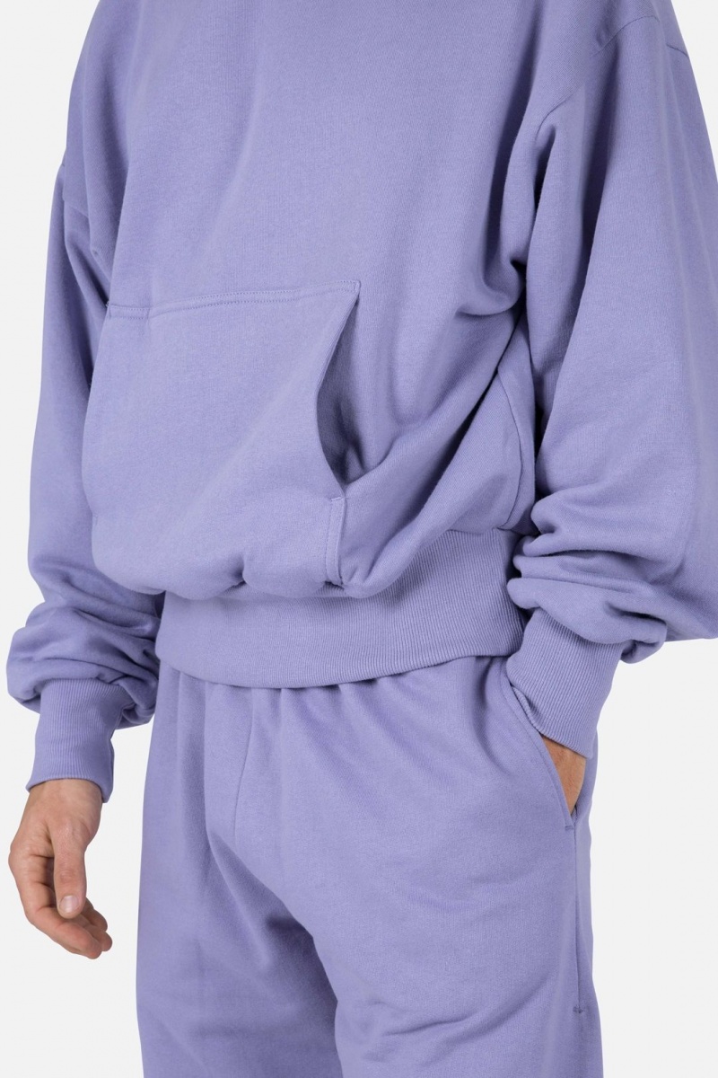 Sweats Mnml Double Layer Hoodie Violette Homme | HJE-8391566