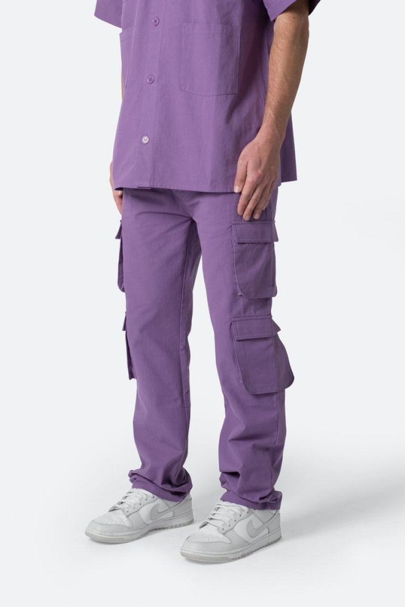 Cargos Mnml Coton Cargo Pants Violette  | UTQ-4958333