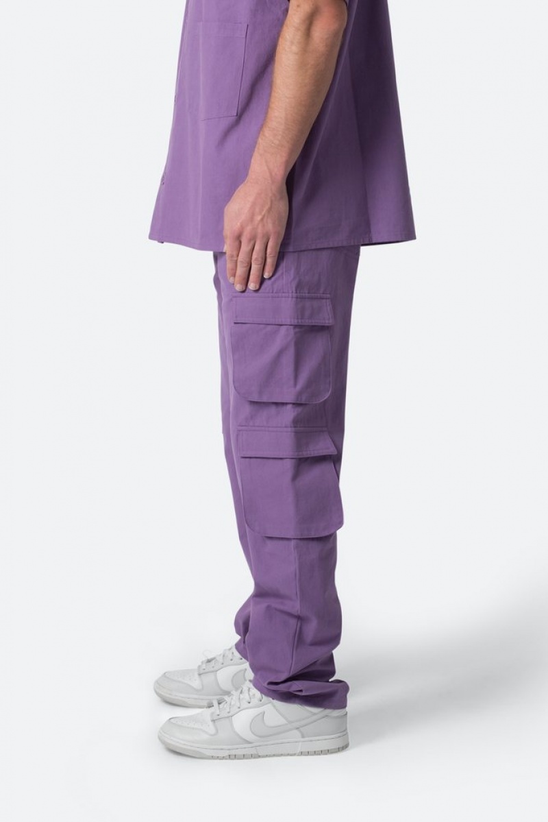 Cargos Mnml Coton Cargo Pants Violette  | UTQ-4958333