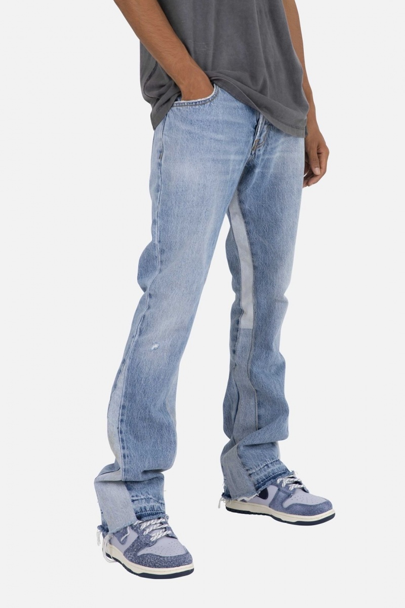 Flare Denim Mnml B221 Flare Denim Bleu Homme | VRA-5182541