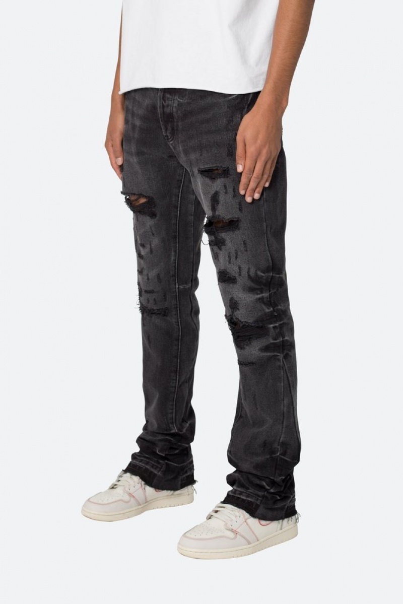 Flare Denim Mnml B568 Flare Denim Noir  | ILP-6352677