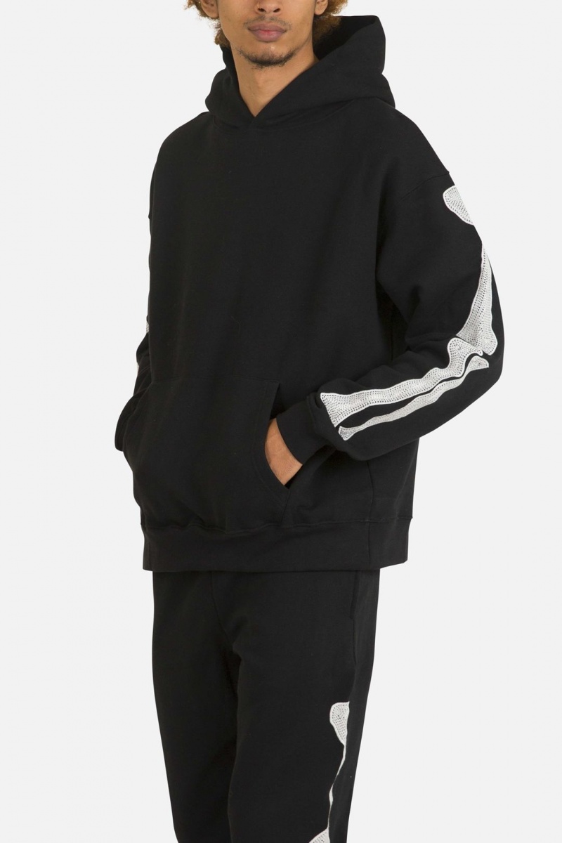 Sweats Mnml Skeleton Hoodie Noir Homme | XDX-6691927