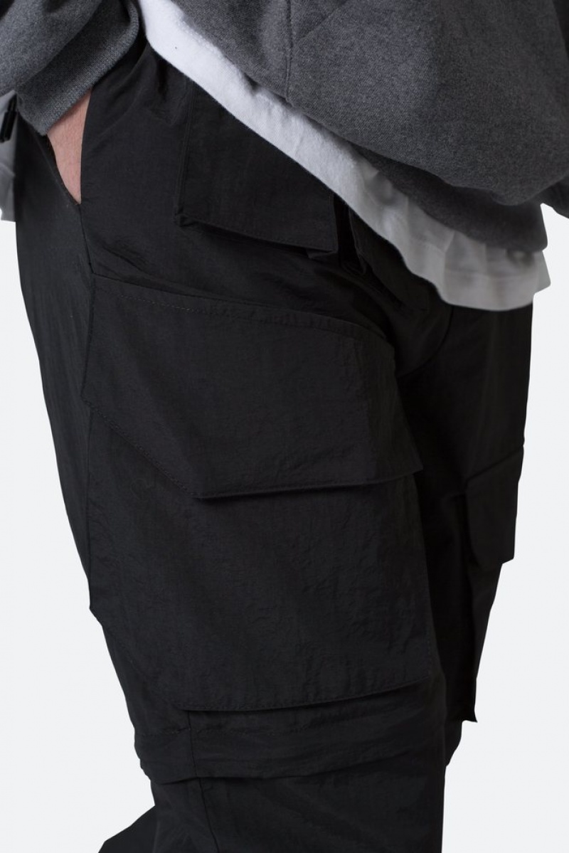 Cargos Mnml Nylon Cargo Traveler Pants Noir  | TMH-2152603