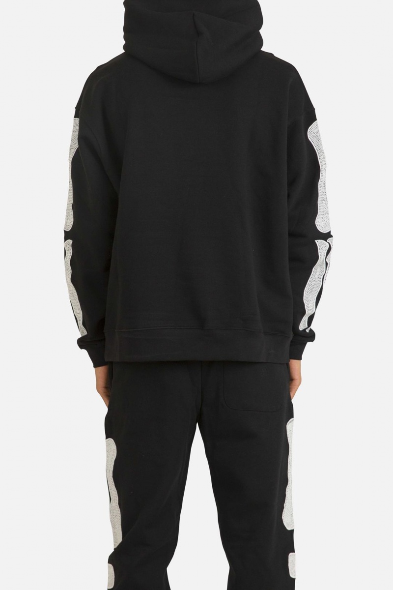 Sweats Mnml Skeleton Hoodie Noir Homme | XDX-6691927