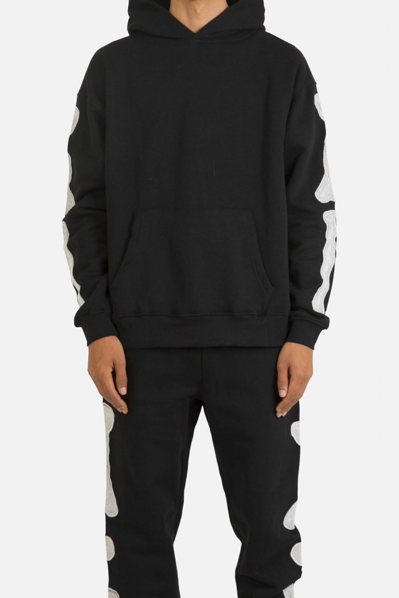 Sweats Mnml Skeleton Hoodie Noir Homme | XDX-6691927