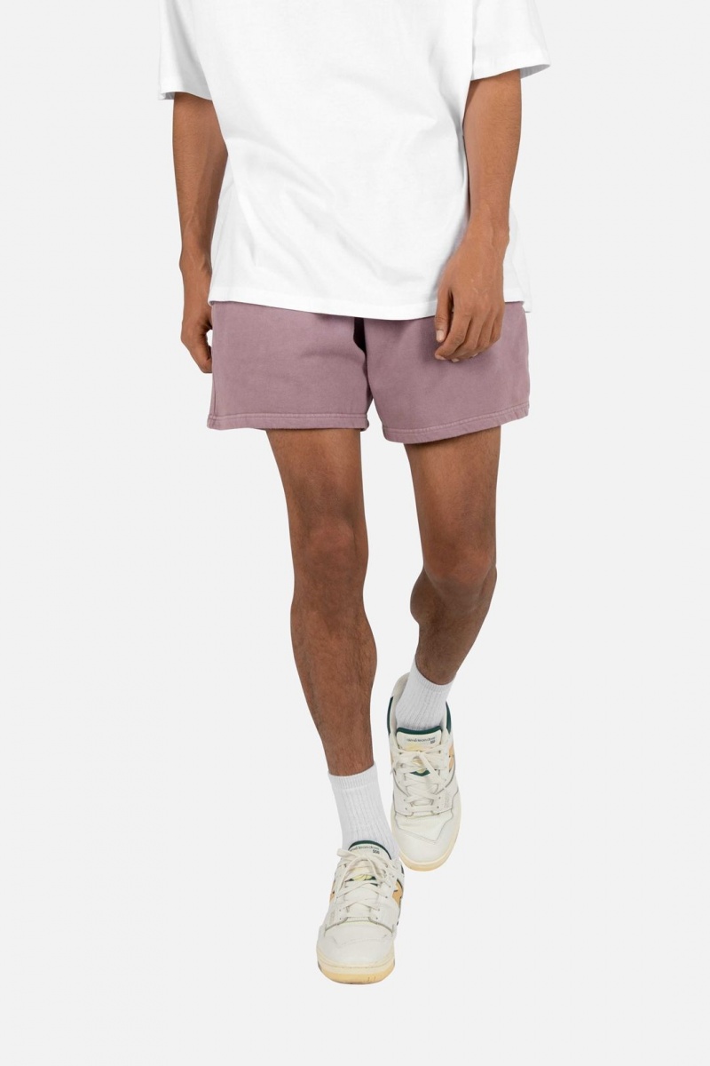 Short Mnml Vintage Washed Sweatshorts Violette Homme | WSL-9779995