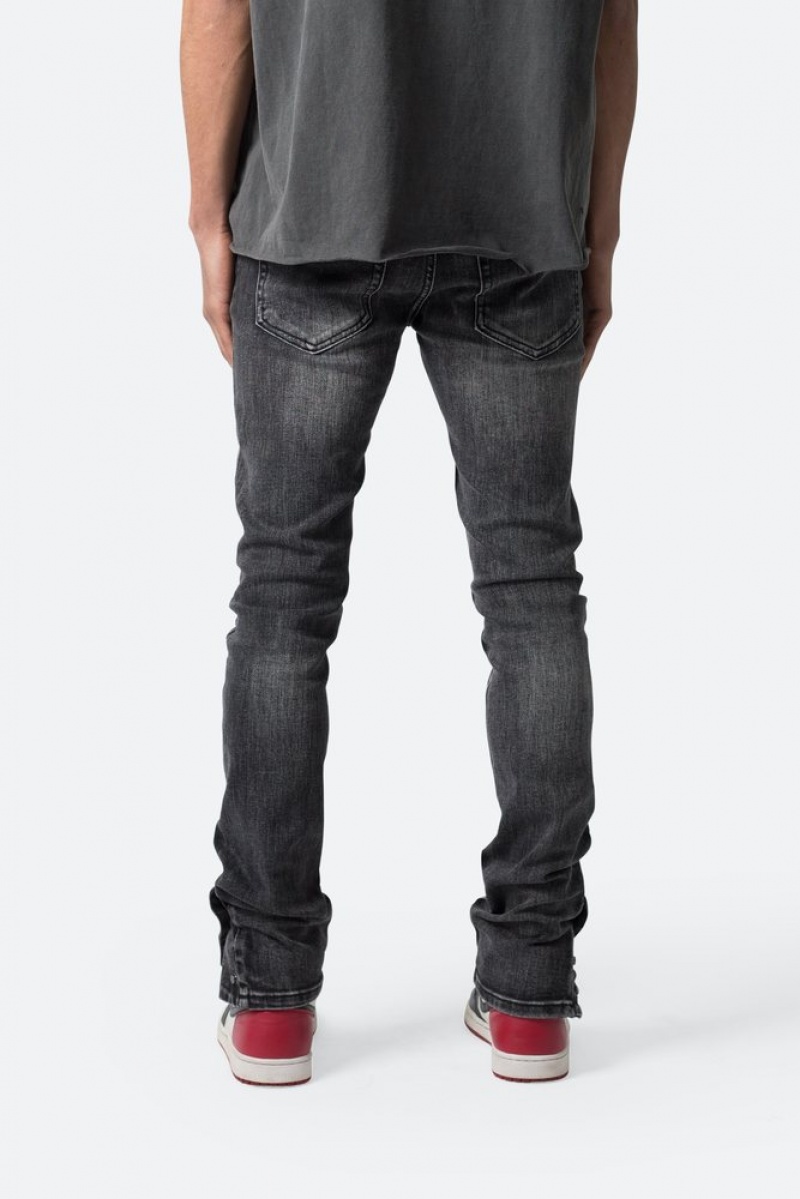 Straight Denim Mnml M588 Snap Slim Denim Noir  | CWJ-7240978