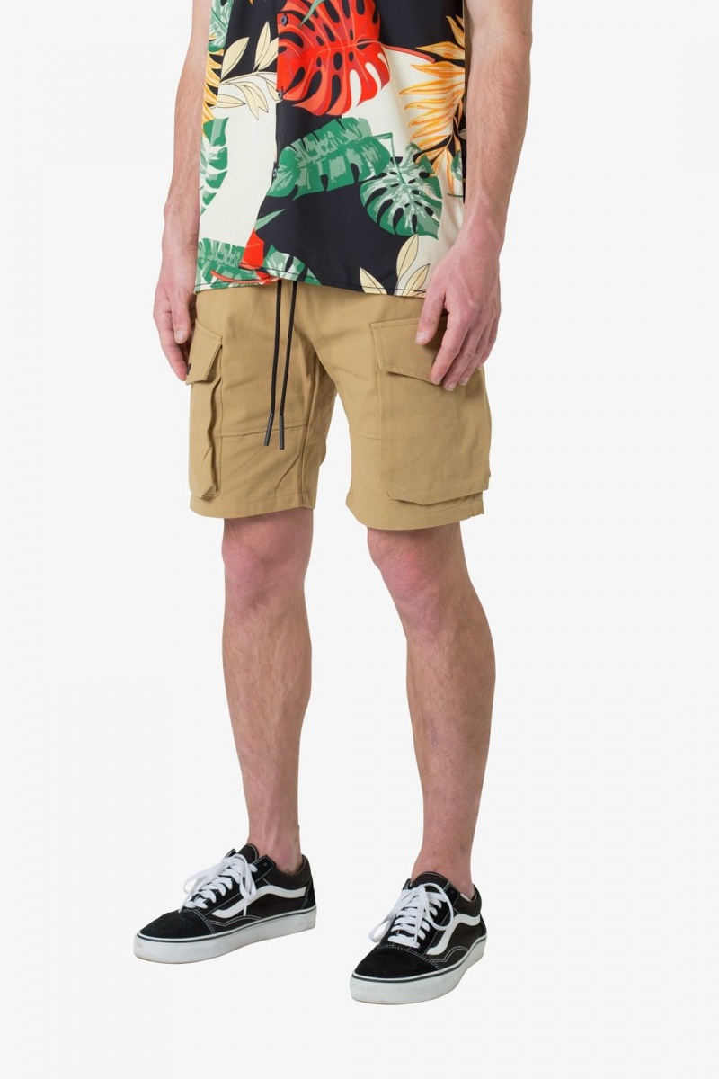 Short Mnml Military Cargo Shorts Vert Olive  | EZH-2969086