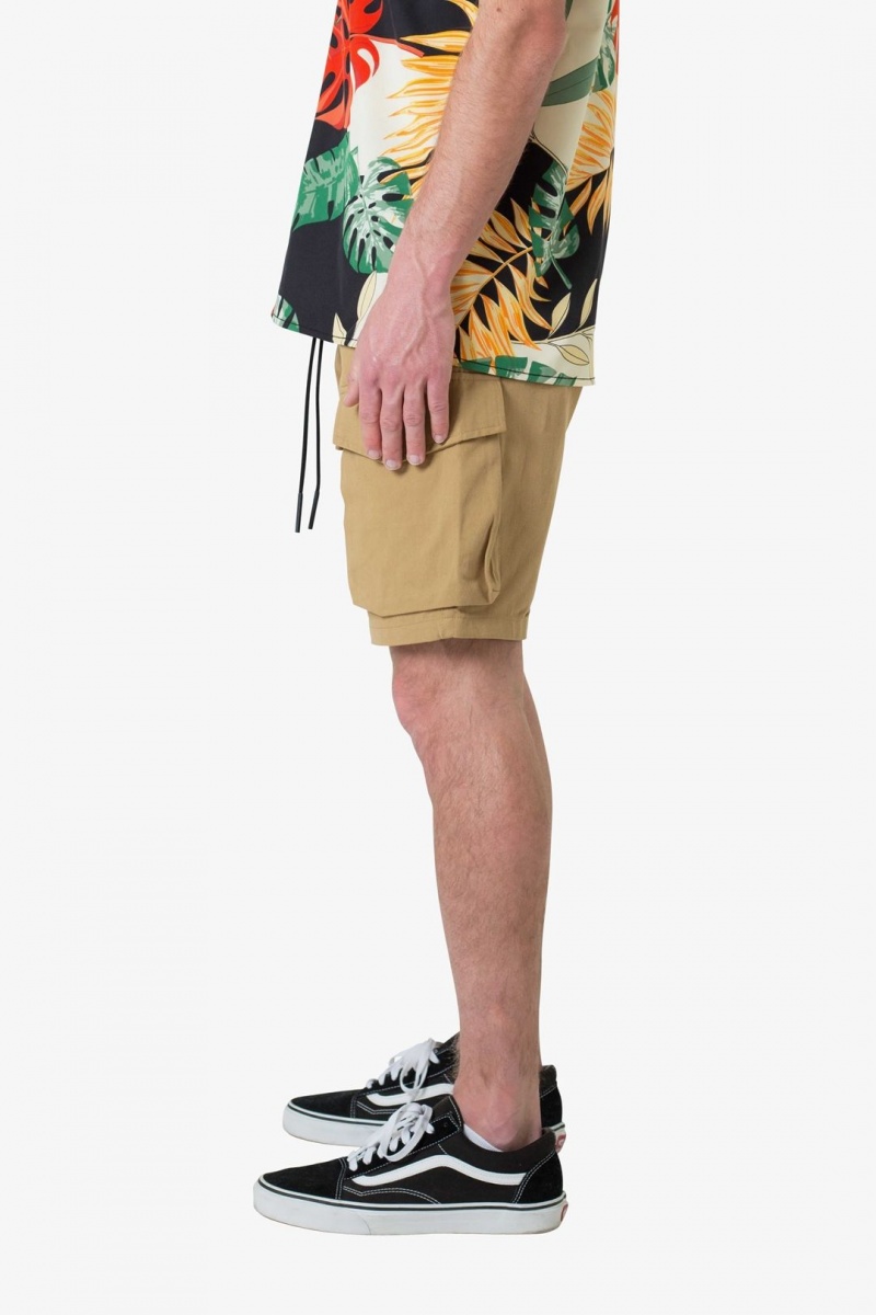 Short Mnml Military Cargo Shorts Vert Olive  | EZH-2969086