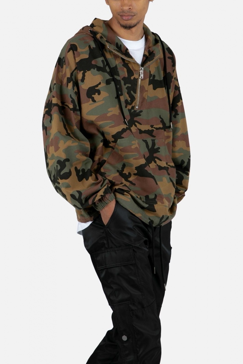 Vestes Mnml Quarter Zip Jacket Camouflage Homme | YQQ-5662029