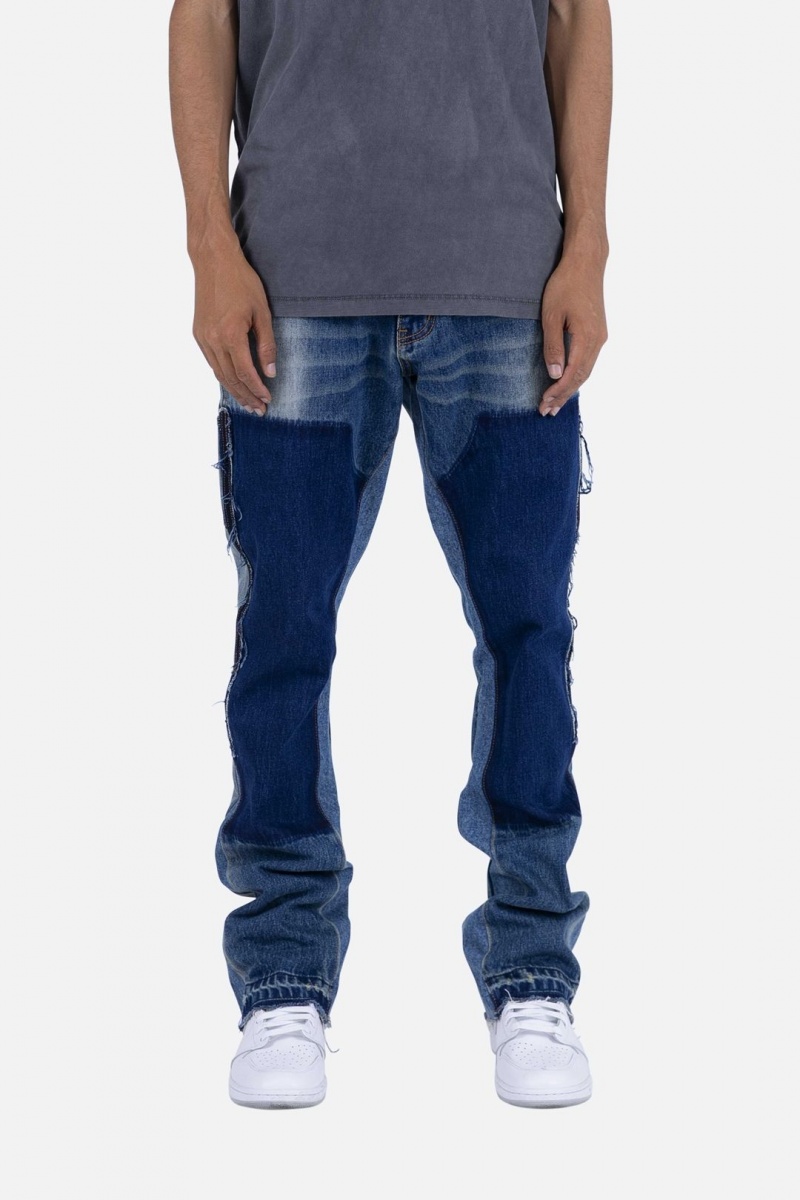 Flare Denim Mnml B118 Travail Flare Denim Bleu Homme | IVB-5943206