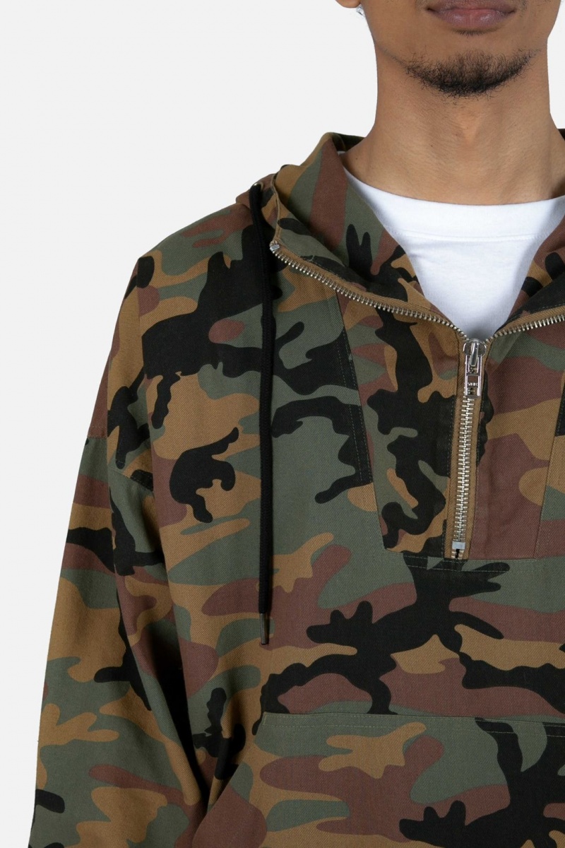 Vestes Mnml Quarter Zip Jacket Camouflage Homme | YQQ-5662029