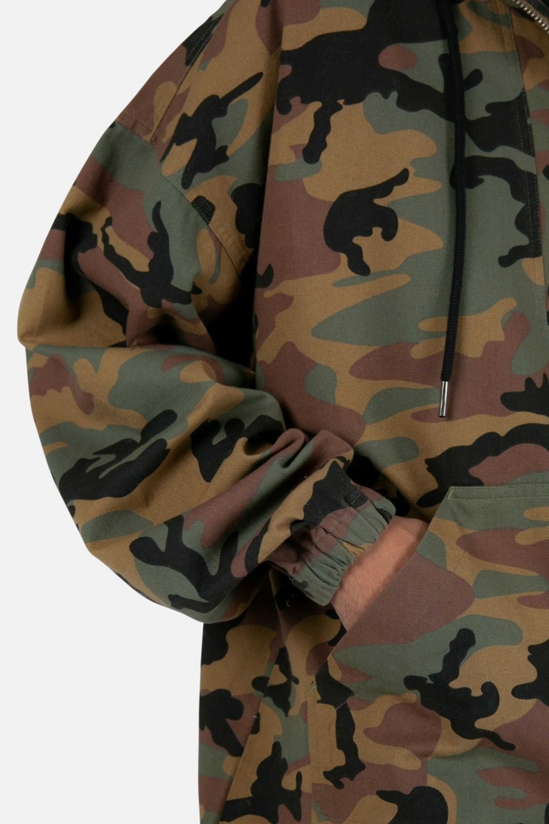 Vestes Mnml Quarter Zip Jacket Camouflage Homme | YQQ-5662029