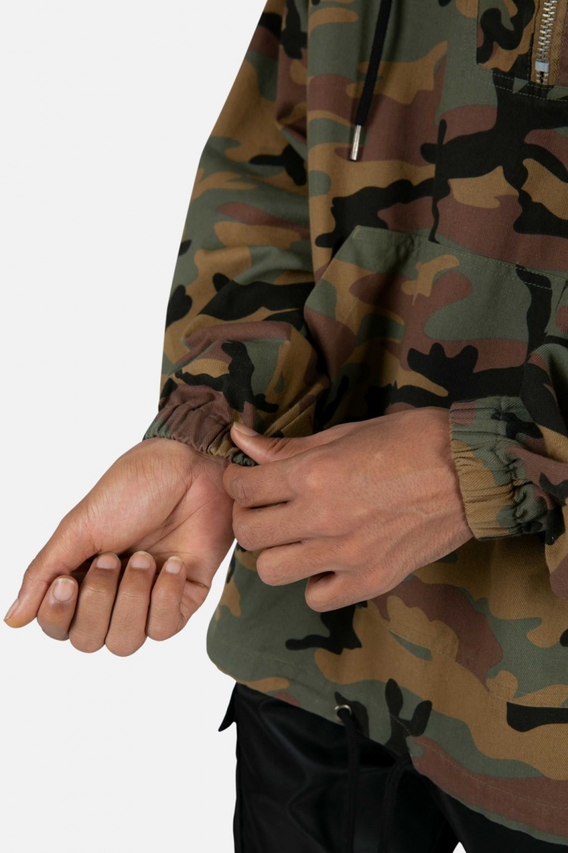 Vestes Mnml Quarter Zip Jacket Camouflage Homme | YQQ-5662029