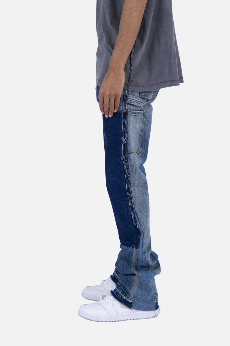 Flare Denim Mnml B118 Travail Flare Denim Bleu Homme | IVB-5943206