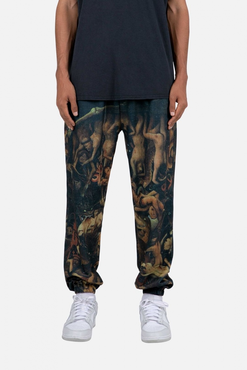 Pantalon Survêtement Mnml Renaissance Sweatpants Black/Brown  | LAN-3968488