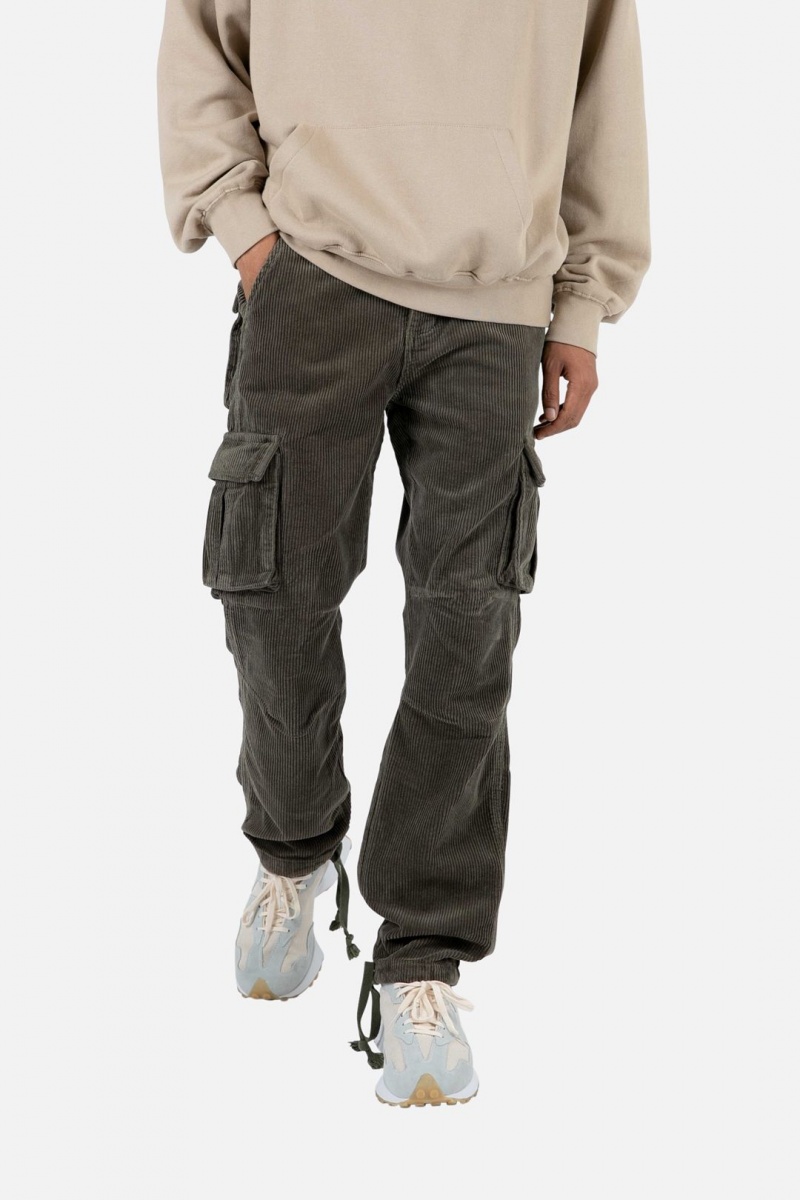 Cargos Mnml Vintage Corduroy Cargo Pants Vert Olive Homme | MQT-4378253