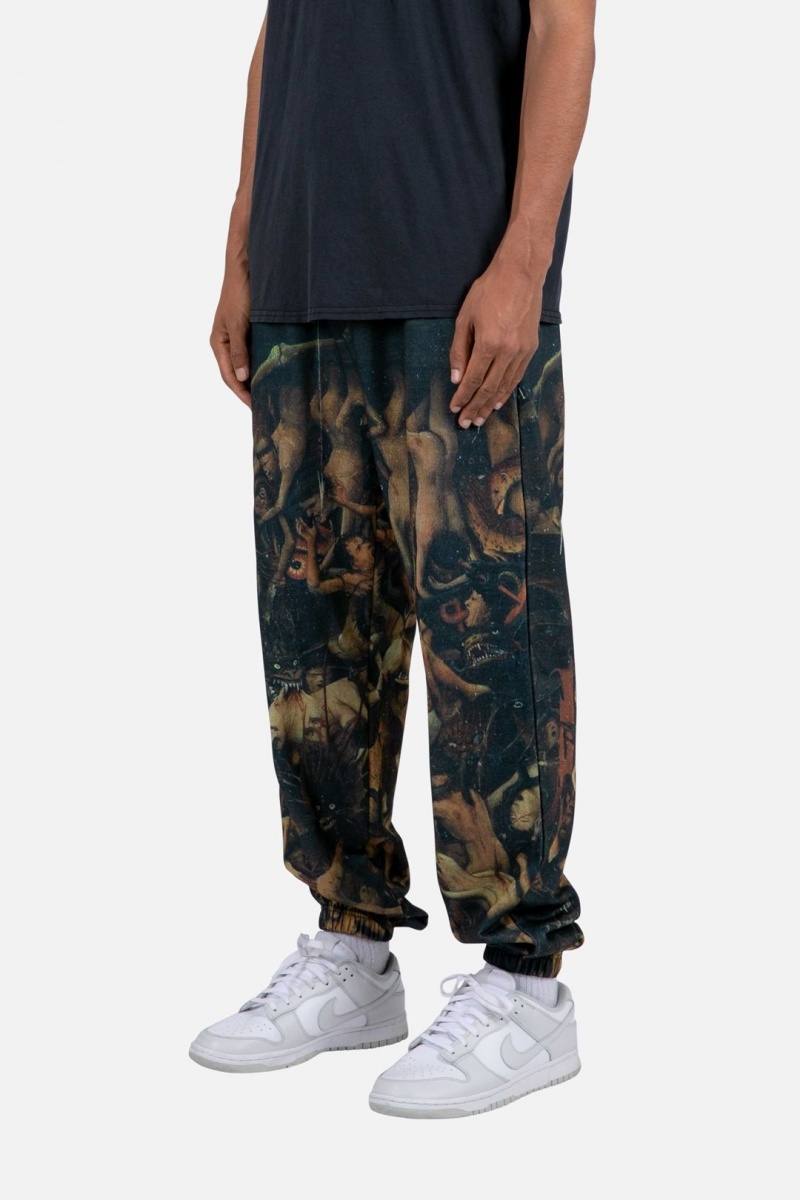 Pantalon Survêtement Mnml Renaissance Sweatpants Black/Brown  | LAN-3968488