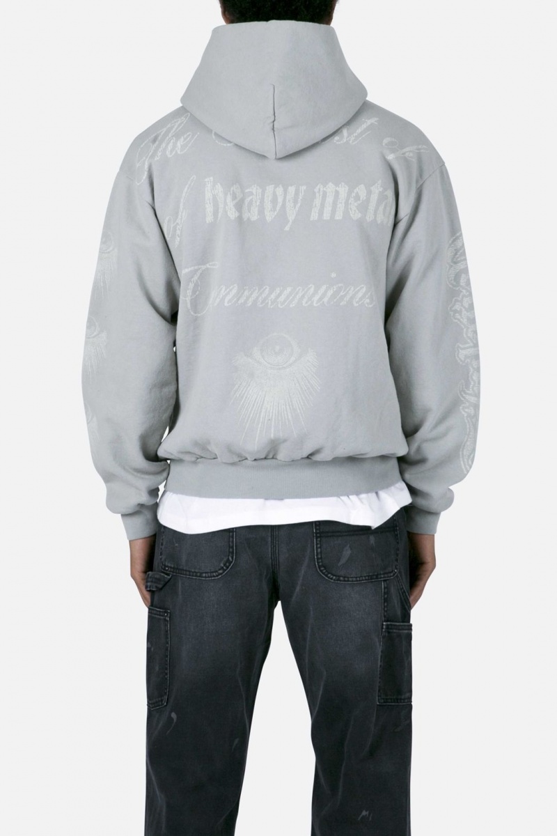 Sweat a Capuche Mnml Tribulation Hoodie Bleu Clair  | VVH-9924090