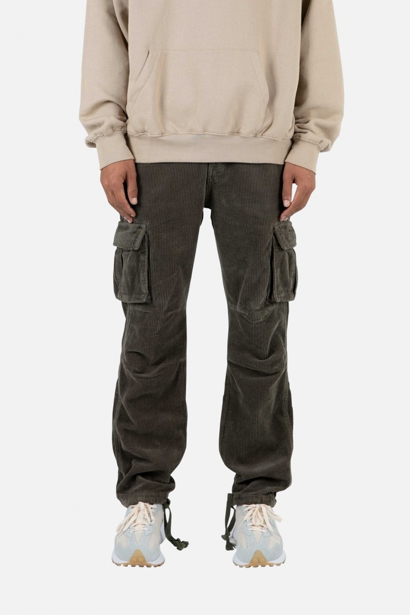 Cargos Mnml Vintage Corduroy Cargo Pants Vert Olive Homme | MQT-4378253