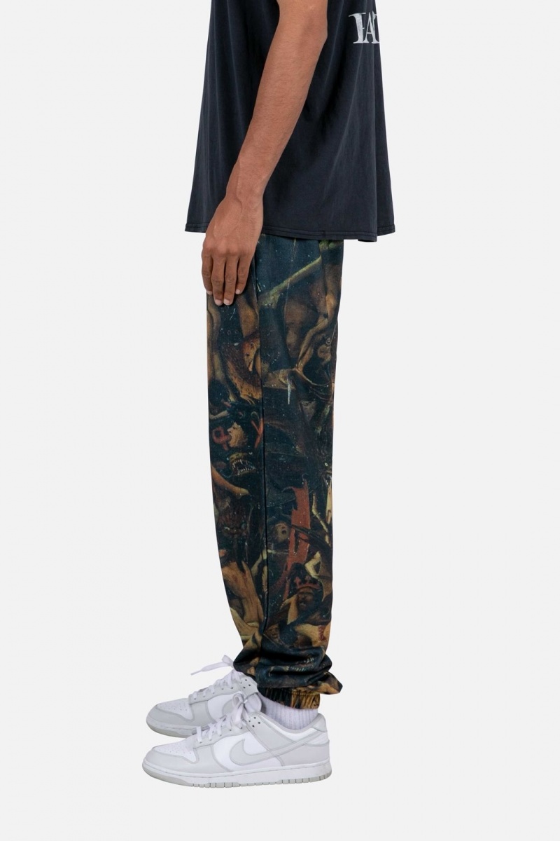 Pantalon Survêtement Mnml Renaissance Sweatpants Black/Brown  | LAN-3968488