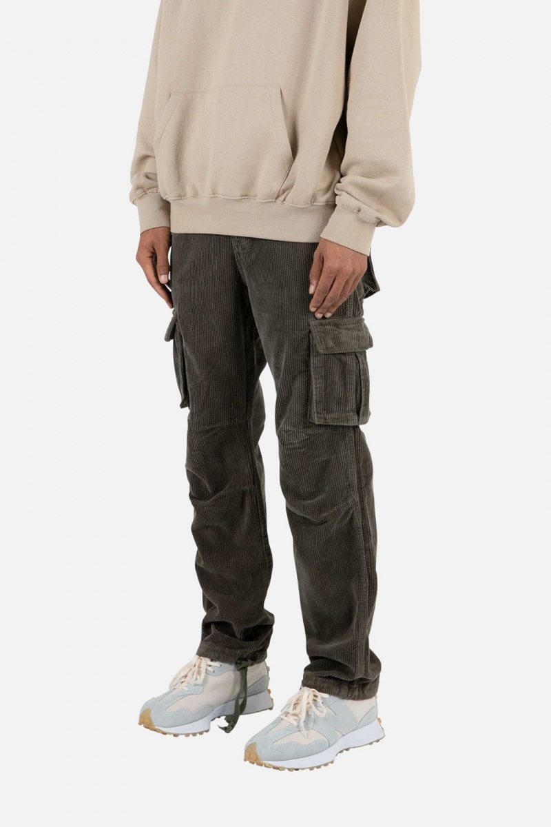 Cargos Mnml Vintage Corduroy Cargo Pants Vert Olive Homme | MQT-4378253