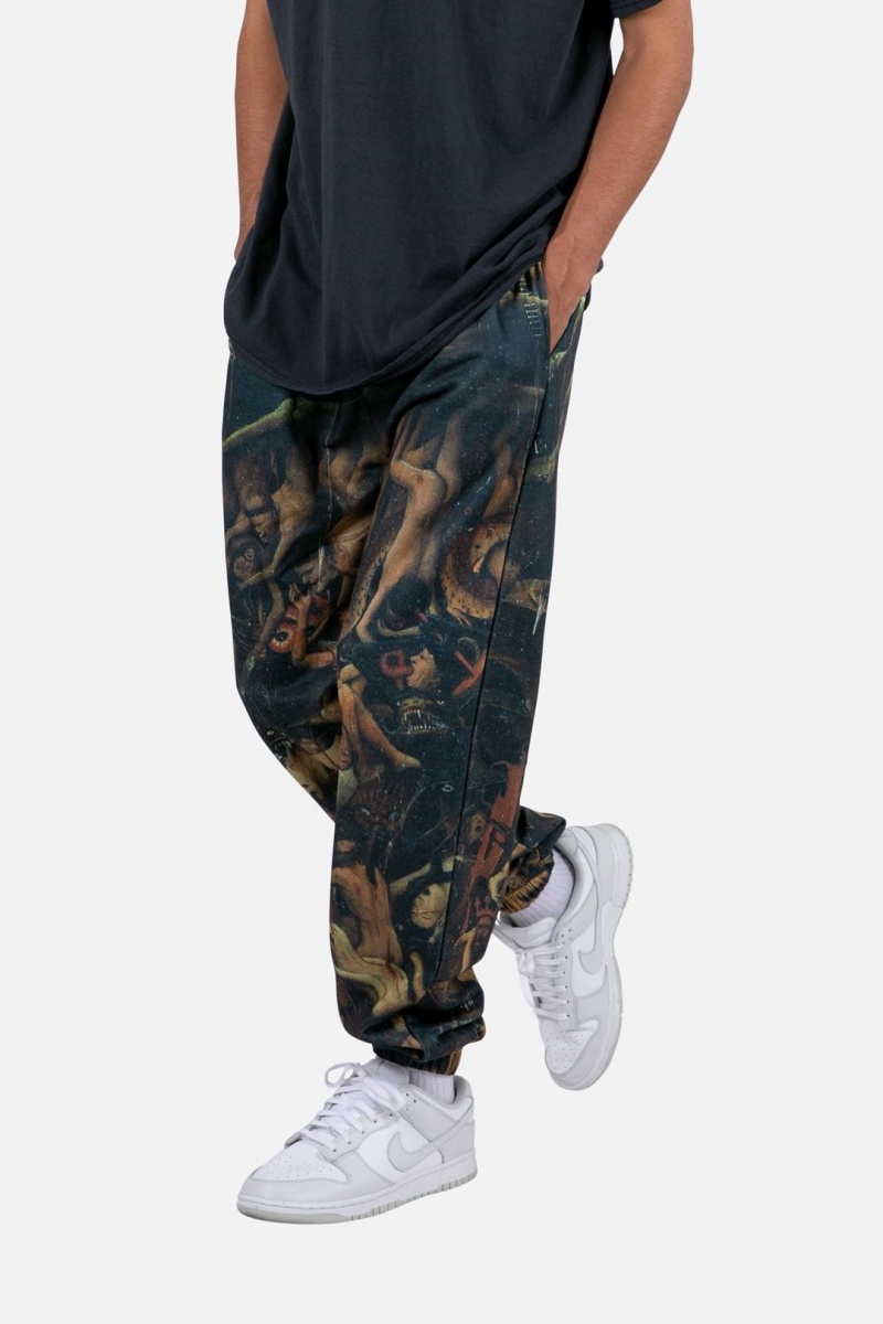 Pantalon Survêtement Mnml Renaissance Sweatpants Black/Brown  | LAN-3968488