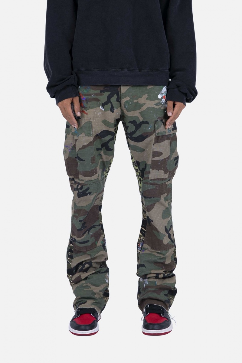 Jean Mnml Contrast Bootcut Cargo Pants Camouflage Homme | DNB-9492670