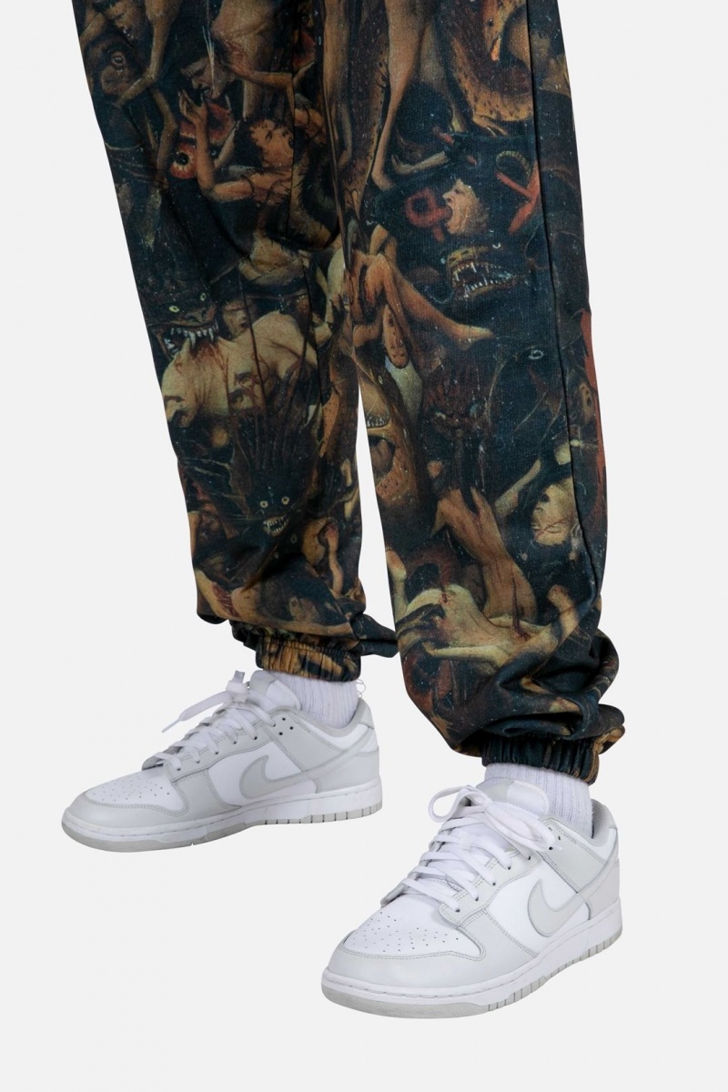 Pantalon Survêtement Mnml Renaissance Sweatpants Black/Brown  | LAN-3968488