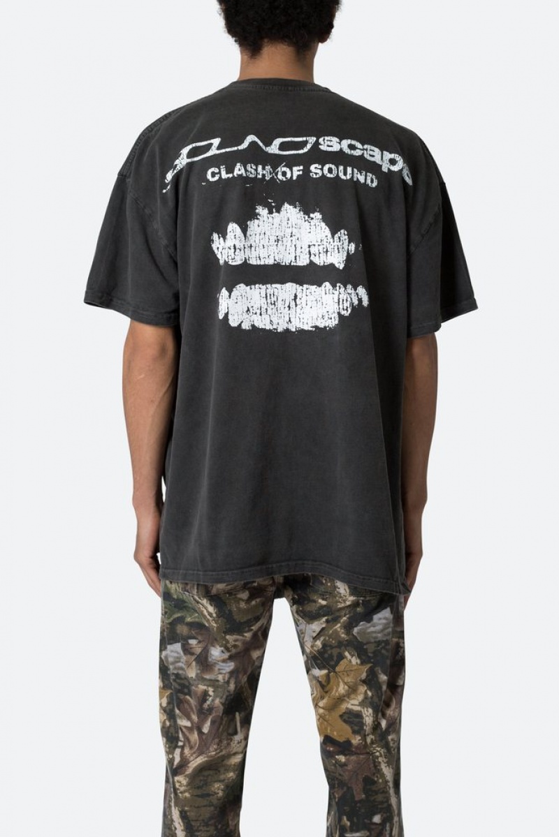 Tees Mnml Soundscape Tee Noir  | SMN-1019653