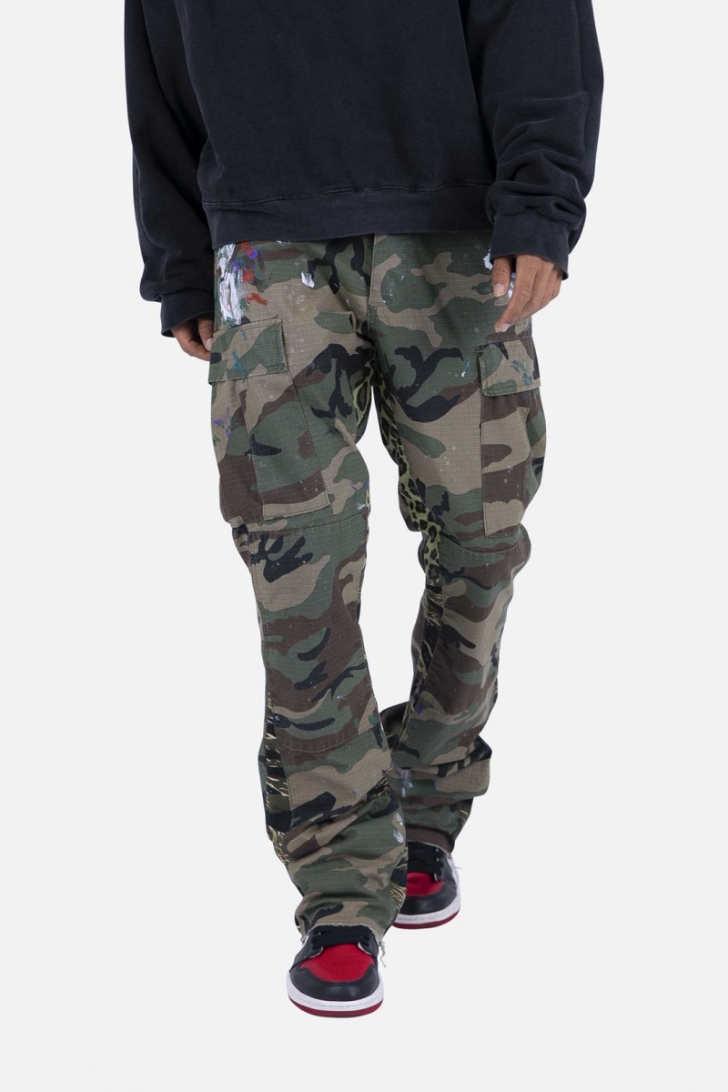 Jean Mnml Contrast Bootcut Cargo Pants Camouflage Homme | DNB-9492670