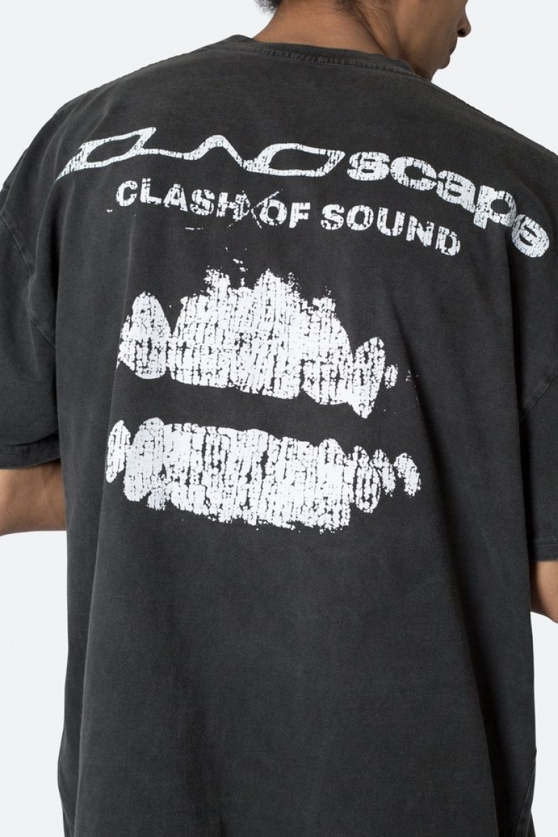 Tees Mnml Soundscape Tee Noir  | SMN-1019653