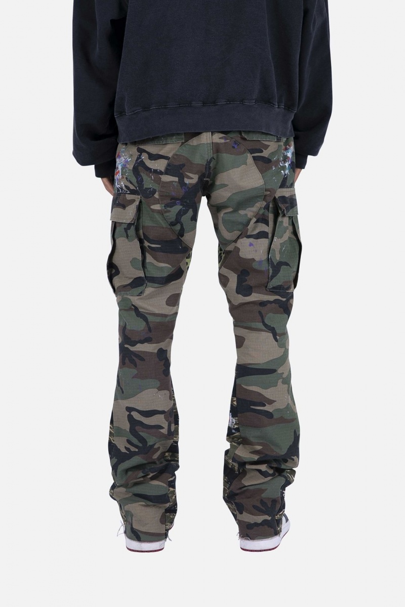 Jean Mnml Contrast Bootcut Cargo Pants Camouflage Homme | DNB-9492670