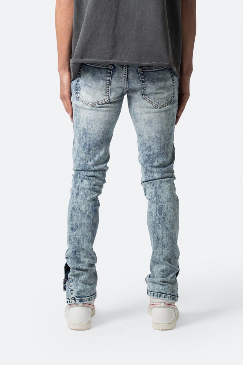 Straight Denim Mnml M588 Snap Slim Denim Bleu  | ZTB-6273129