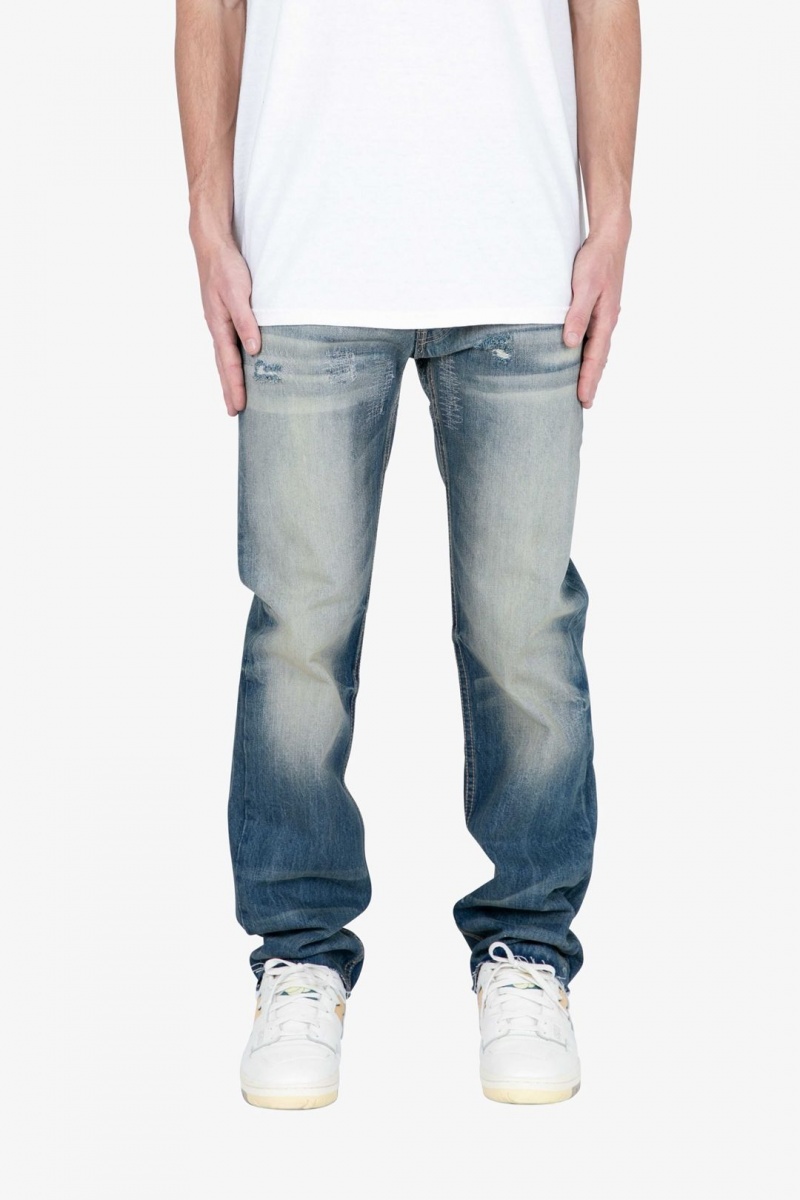 Baggy Denim Mnml V437 Baggy Denim Bleu Homme | WKX-2848007